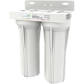 AquaticLife 2-Stage Sediment and Carbon Plus Water Filter System | Captures sediment and reduces chlorine and chloramine for freshwater aquarium water or pretreatment before RO/DI systems