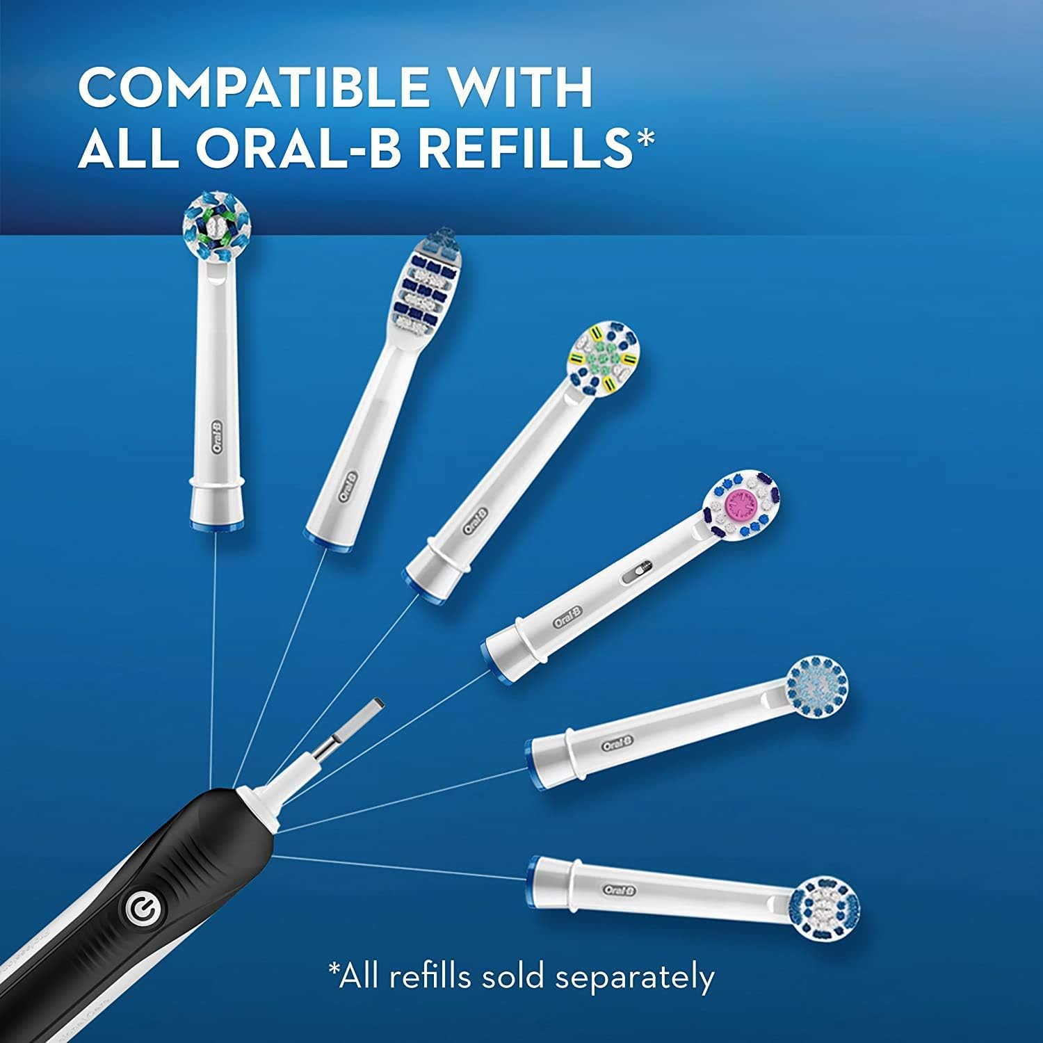 Oral-B 1000 CrossAction Electric Toothbrush, Black, Powered by Braun: Health & Personal Care