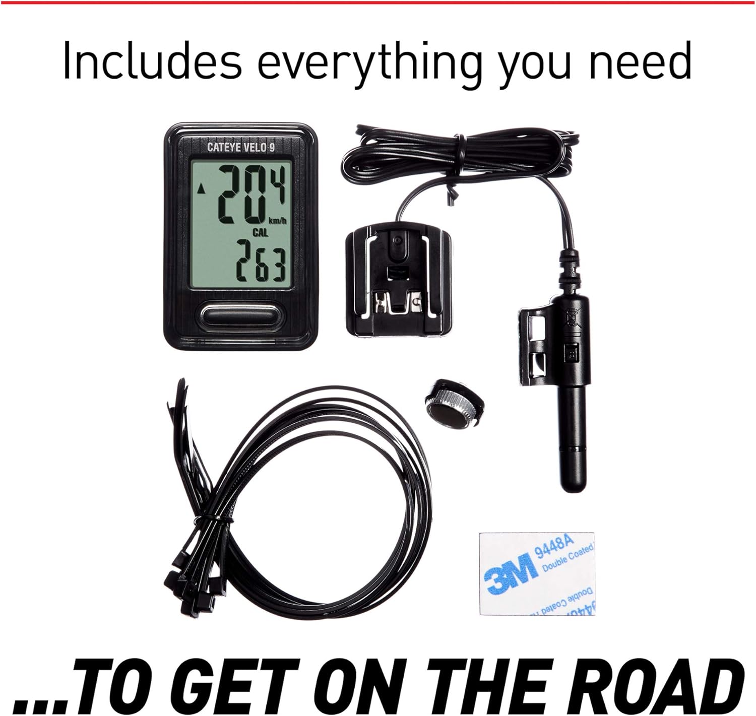 CATEYE - Velo 7 Wired Bike Computer CC-VL520 : Bike Computer : Sports & Outdoors