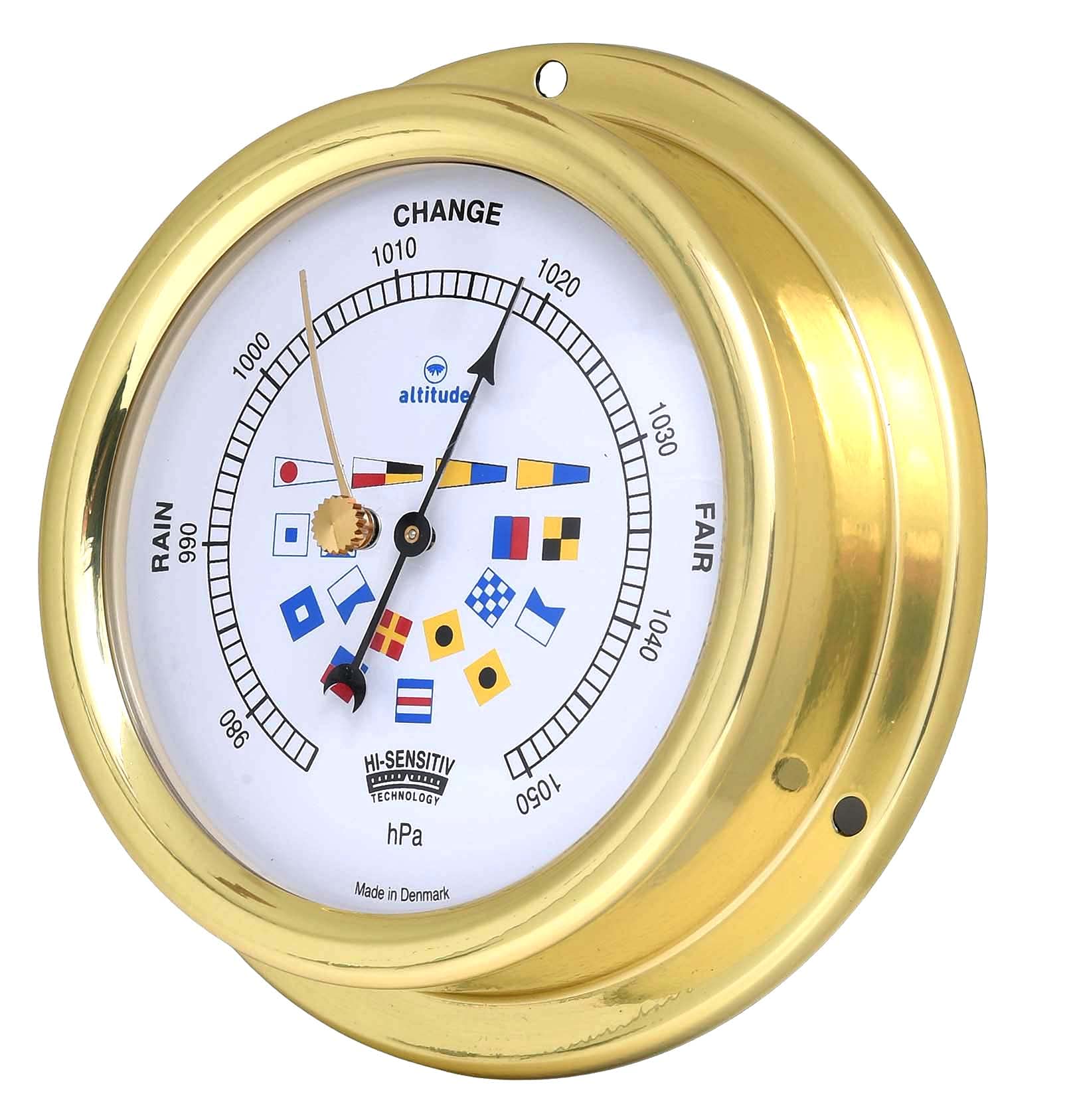Delite 858sfb Altitude Barometer Brass 125mm
