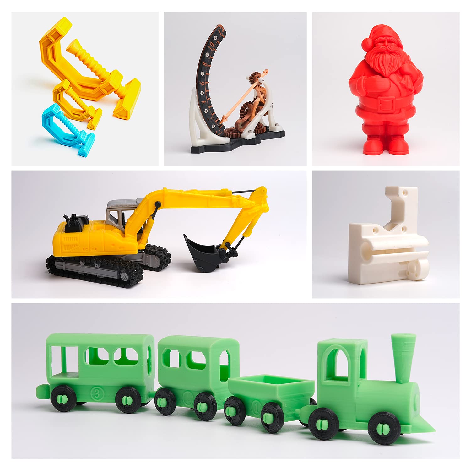 eSUN PLA+ Filament, 1,75 mm, 3D Drucker PLA Plus Filament, Maßhaltigkeit +/- 0,03 mm, 3 kg Spule, 3D-Druck Filament für 3D Drucker, Weiß 6