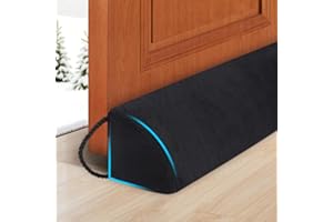 HomeProtect Under Door Draft Stopper 36 Inch Door Soundproofing Block Cold Air Wind/Breeze Noise Light, Weather Stripping Seal Sweep Improved Triangle Design More Fits 0 to 3" Gaps
