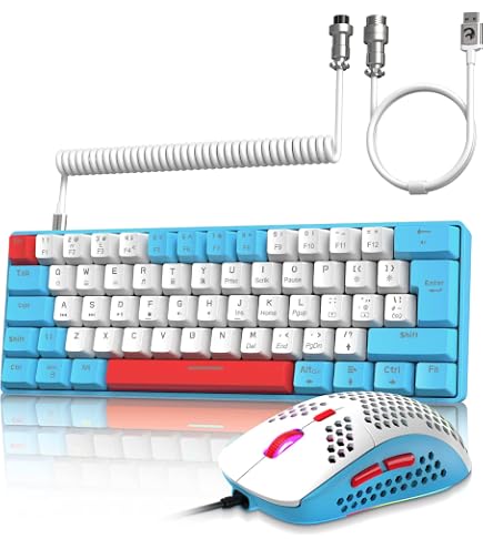 Amazon.com: ZIYOU LANG RK-T60 Wired Mechanical Gaming Keyboard and