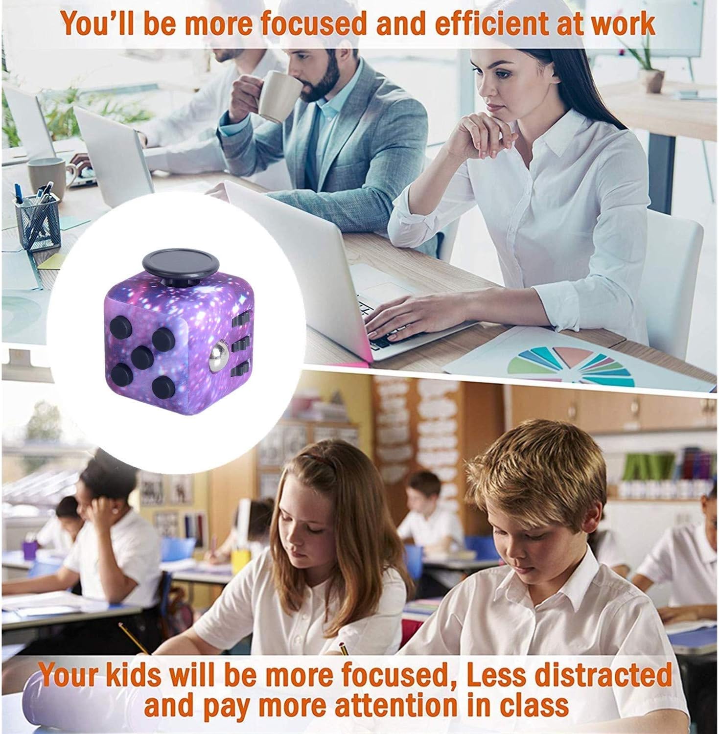 Yetech Galaxy Cube Anti Stress Toy Stress Cube Decompression Jouet Cube Pour Les Enfants Et Les Adultes Amazon Fr Jeux Et Jouets