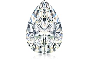 TUHE 0.3-10 Carats Moissanite Stone Lab Grown Simulated Diamond Loose D Color VVS1 Clarity Round/Oval/Pear/Princess Cut Moissanite Loose Gem Stones with GRA Certificate for Ring Pendant Jewelry Making Gift