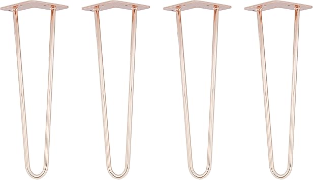 Afdk 2x Industrial Metal Tischbeine Gold Schwarz Hohe 45 Cm 72 Cm