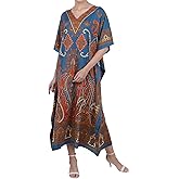 Miss Lavish London Kaftan for Women Dress Summer Swimsuit Cover Up, Plus Size Kaftan, Cruise & Caribbean Vacation Coverup