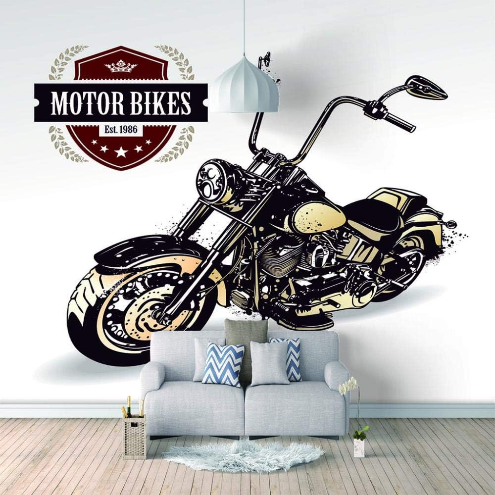 Mural pared - Cartel de motocicleta - Papel Pintado Salón Dormitorio