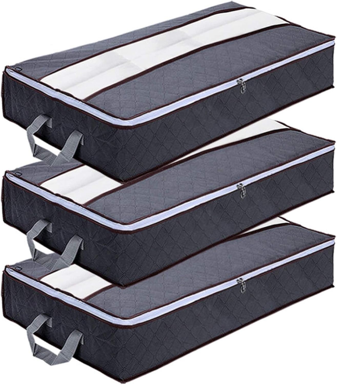 GoMaihe Underbed Storage Bag 90L, Large Capacity NonWoven Clothes