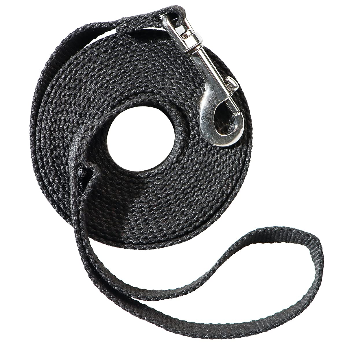 Justzon Long Dog Leash for Small Medium Large Dogs, Dog Training Leash for Outside Yard Obedience Recall Training or Camping (15-Feet) Black