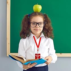 Sabary 6 Sets Hall Pass Lanyards and School Passes