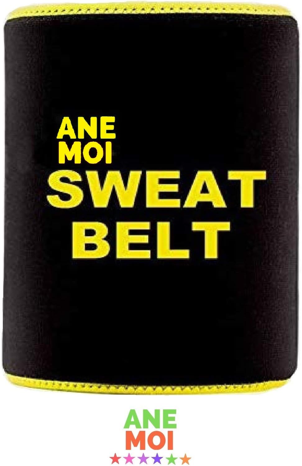 Sweat Waist Belt | Belly Tummy Yoga Wrap Black Exercise Body Slim Look Belt