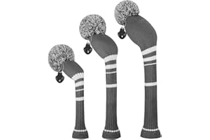 Scott Edward Golf Headcovers for Woods Set of 3 Fits Well Driver(460cc) Fairway Wood and Hybrid(UT) The Perfect Change for Golf Bag