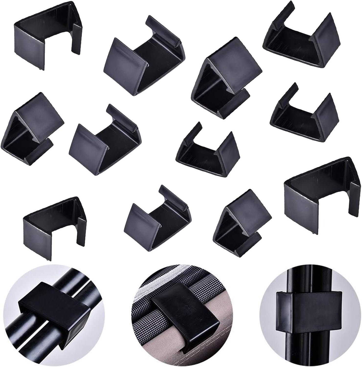 Outdoor Patio Wicker,12 Pieces Furniture Sofa Clips Rattan Furniture