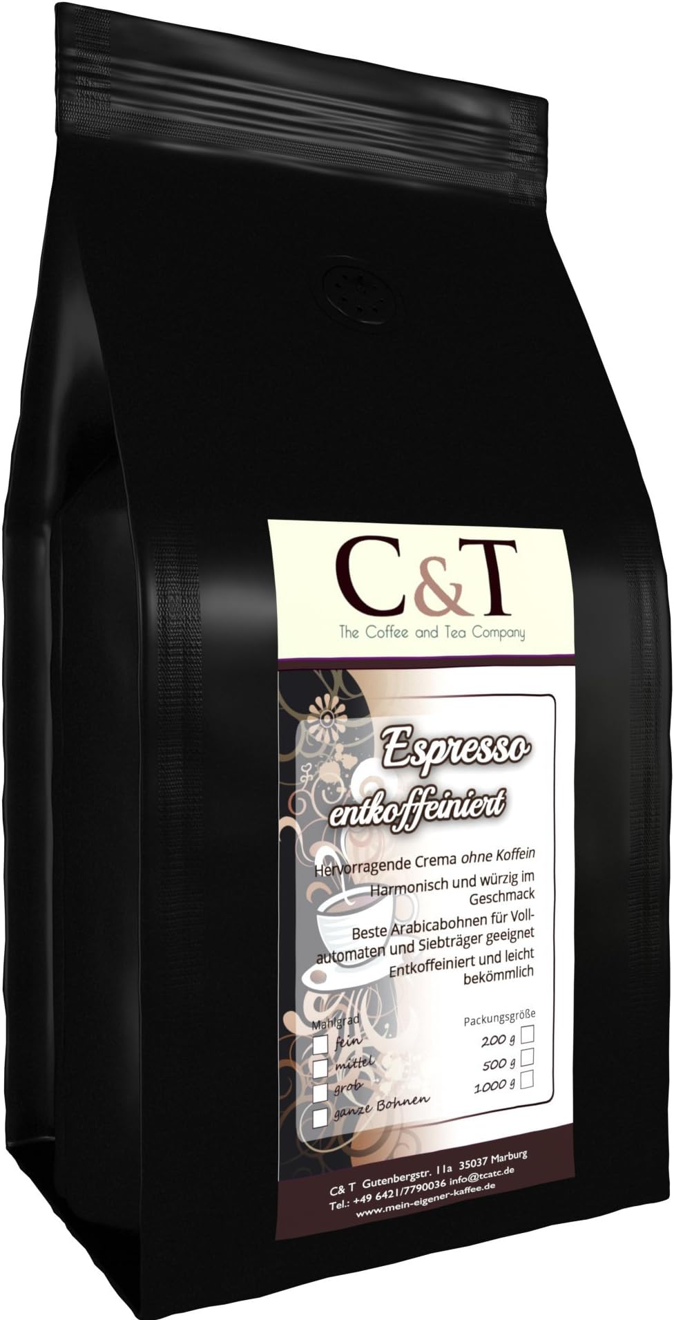 Coffee Beans Entkoff Einiert Unser Espresso Crema – Good Gerösteter Bean Coffee Acid Arm Without Caffeine Blend