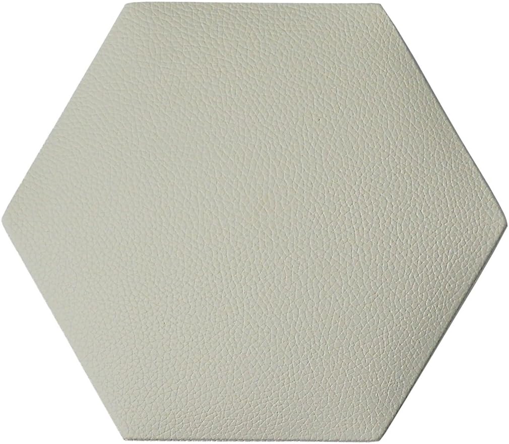 Art3dwallpanels Faux Leather Tiles 3D Wall Panels Hexagonal Mosaic Wall Tiles (20 Pack)