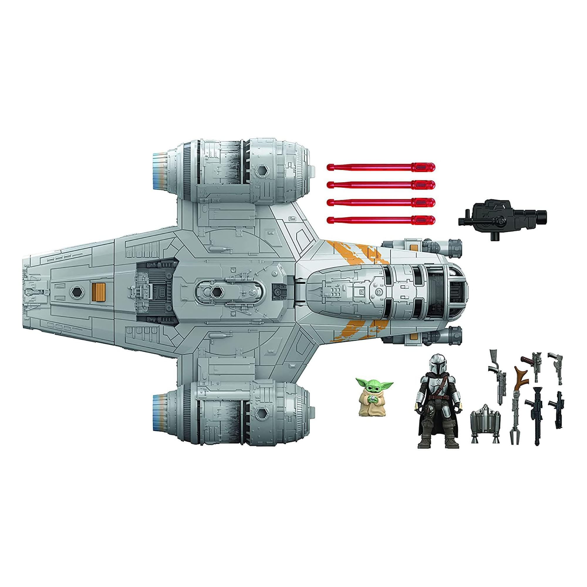 Star Wars Mission Fleet The Mandalorian The Child Razor Crest Outer Rim Run 6-cm-scale Action Figure and Vehicle Set