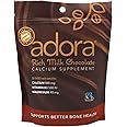 Adora Premium Vitamin D3 Magnesium and Calcium Supplement, 500 mg, Milk Chocolate, 30 Count (Pack of 2)
