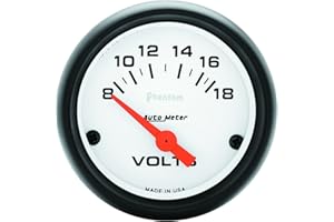 Auto Meter 5791 Phantom Short Sweep Electric Voltmeter Gauge