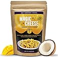 Vegan Magic Cheddar Cheese Powder with a Hint of Mango & Coconet (6oz) - Low-Calorie, Plant-Based, Dairy-Free, Gluten-free, Soy-Free, Low Sodium, Great for Nachos, Dips & Mac and Cheese