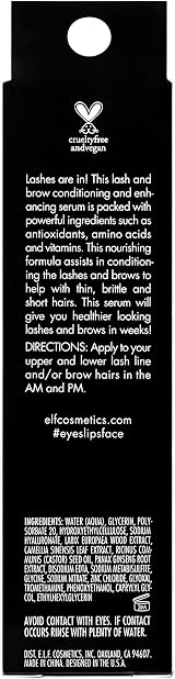 e.l.f Amp’d Lash & Brow Serum Nourishing Formula Vegan Cruelty Free view 5