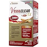 LABO Nutrition VesseCLEAR EX: Nattokinase NSK-SD+Elastin F for Clean & Flexible Blood Vessel. Japan's Most Research Proven, Functional Dose, Acid-Resistant/Delayed Release Capsules