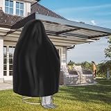 Estefanlo Egg Chair Cover Waterproof 210D Oxford 115x190cm with Zipper view 5