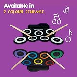 Wicked Gizmos WG Electronic Drum Mat – Portable Roll Up Digital Pad with Sticks view 7
