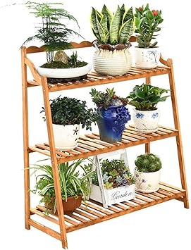 Yff Antikorrosions Holzerner Innenblumentopf Regal Blumen Regal Mit 3 Tier Anlagen Stand Wohnzimmer Schlafzimmer Balkon Dekorations Boden Stehendem Rackmulti Schicht Garten Anzeigen Regal Speicher Reg Amazon De Kuche Haushalt