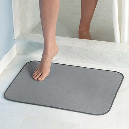 Interdesign Idry Tapis De Bain Grand Tapis Antidérapant En