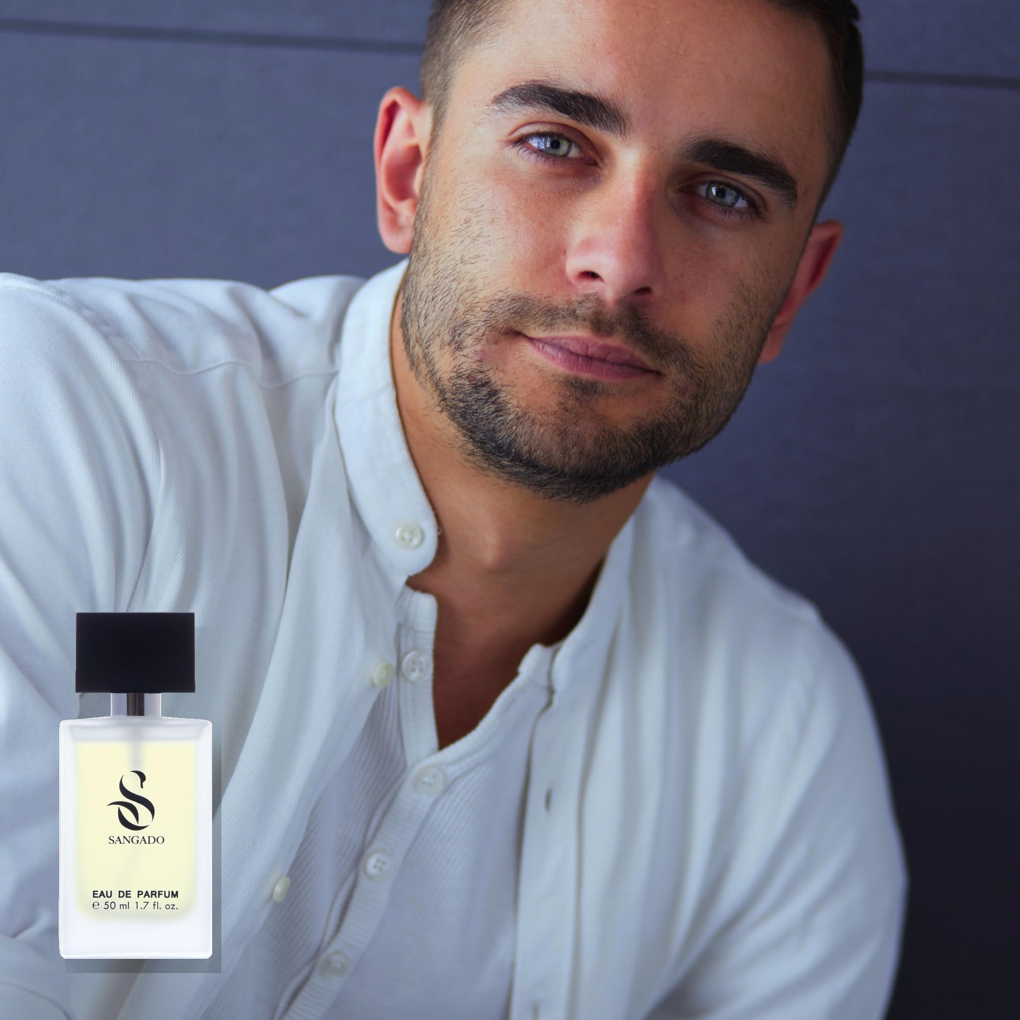 DEEP BLUE von SANGADO, Parfüm für Herren (eau de parfum), 8-10 Stunden Langanhaltend, Luxuriös Duftendes, 50 ml, Code: 685 4