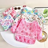 PandaEar 5 Pack Baby Long Sleeve Waterproof Bibs 6-36 Months view 2