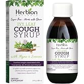 HERBION Naturals Ivy Leaf Cough Syrup with Thyme and Licorice, 5 FL Oz, Soothes Throat and Relieves Respiratory Discomfort, for Adults, Kids 13 Months and Above, Alcohol Free, Sugar Free with Stevia