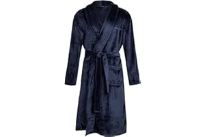 Eddie Bauer Mens Robe Plush – Soft, Fuzzy & Fluffy Fleece Spa Robes for Men | Bathrobe with Belt & Pockets