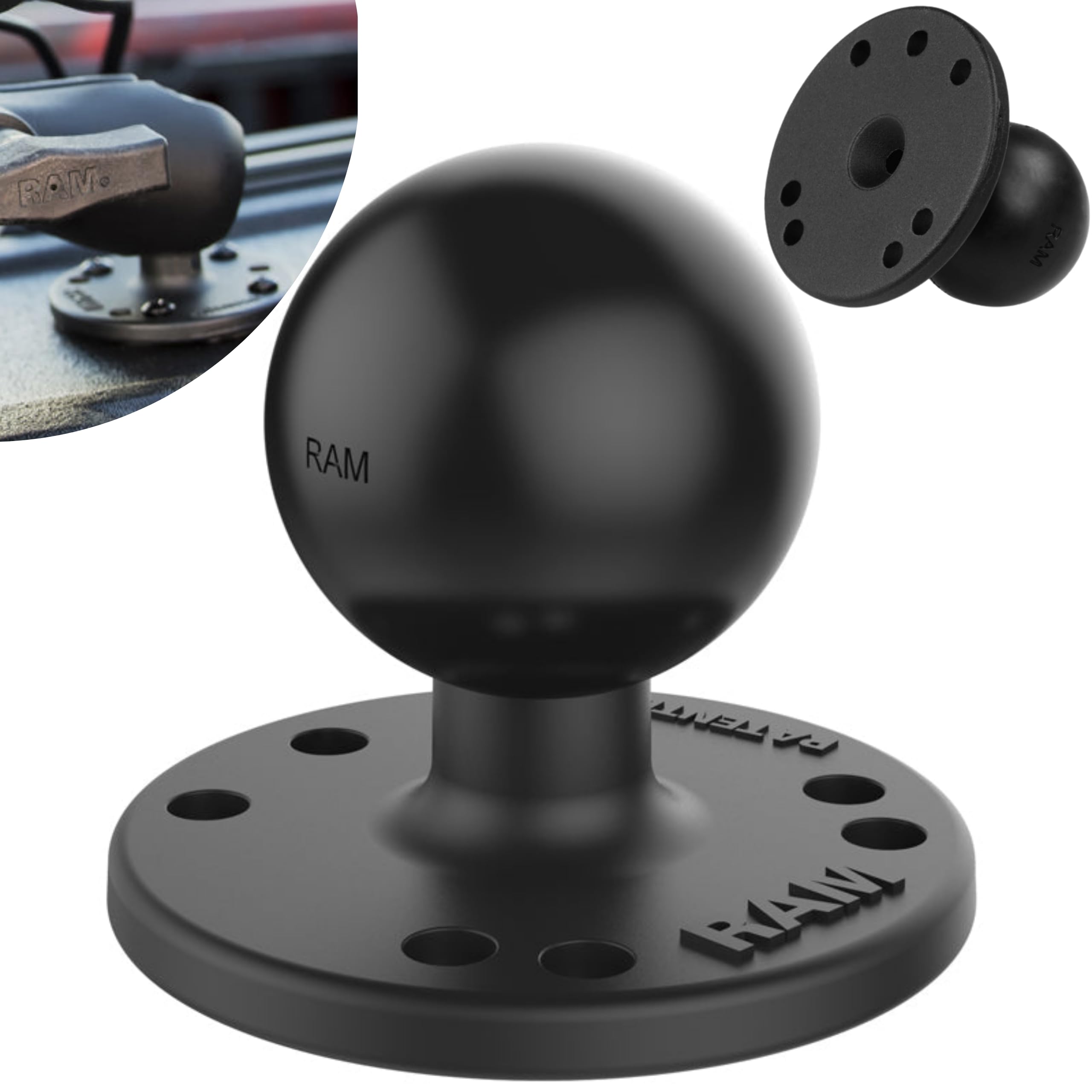 1.5" BALL TO ROUND BASE