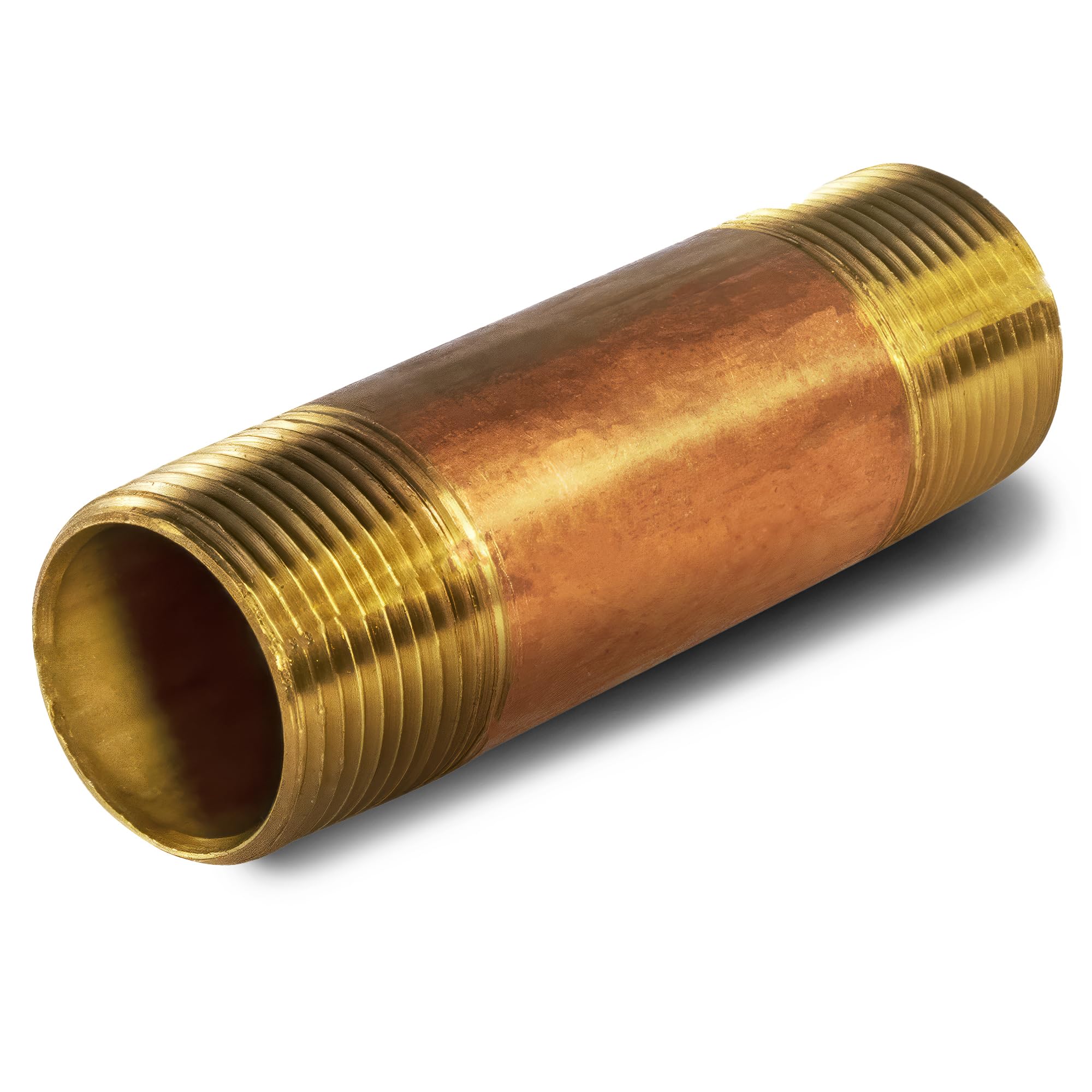 Photo 1 of 4" Long Brass Nipple Pipe Fitting with 3/4" Nominal Diameter and NPT Ends