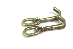 AutoHauler Supply Forged R T J Hooks 4700-5400 lbs Working Load Limit for Car Hauling (Mini J Hook, Two (2))