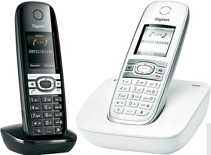 Siemens Gigaset C610 Dect Analog Schnurloses Haus Telefon Duo