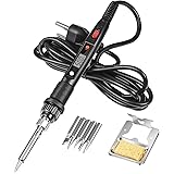 Soldering Iron Kit Sookey 80W Fast Ceramic Heating Soldering Gun for Electronics Jewelry Soldering Kit Temperature Adjustable