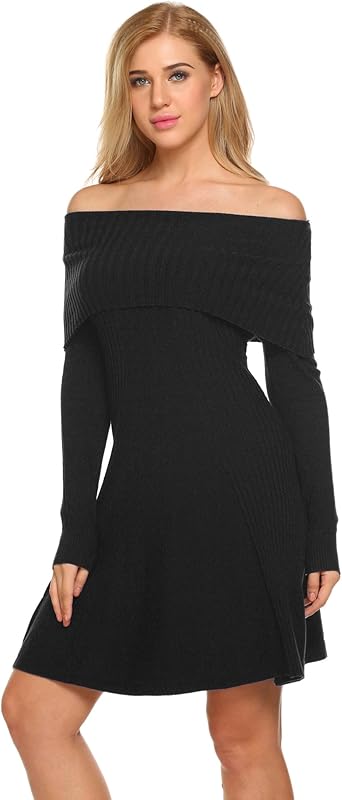 off the shoulder sweater dress amazon