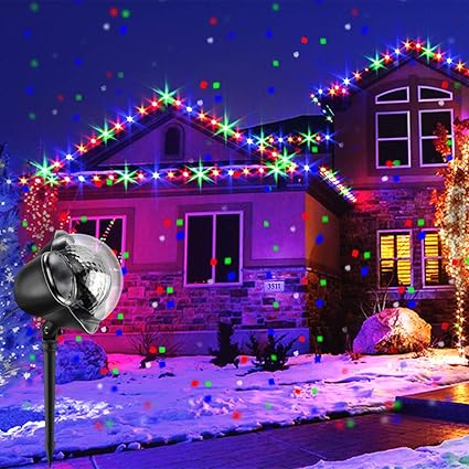 Proiettore Luci Natale Amazon.Rgb Luce Di Caduta Della Neve Natal Impermeabile Proiettore Fiocchi Di Neve Spotlight Led Rotazione Di Proiettore Lampada Da Giardino Mostra Per Halloween Natale Amazon It Elettronica
