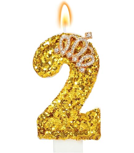 Amazon.com: Number 2 Candle, Orange Butterfly Candle 2