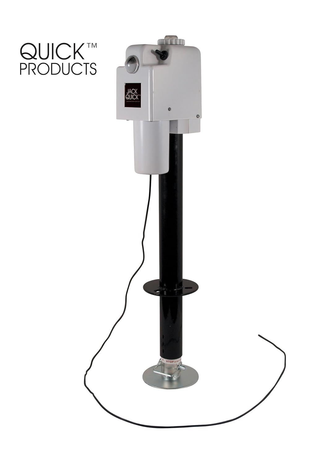 Amazon.com: Jack Quick 3500 JQ-3500W 12V Electric Tongue Jack with single  Lights, 3650 lb. Capacity / White: Automotive