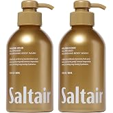 Saltair Body Wash 2-Pack | Golden Hour Moisturizing Shower Gel | 2x 17oz | Gentle easy-rinsing lather for a comfortable straightforward everyday bath regimen