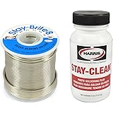 Harris Solder Kit SB831 & SCPF4 - Stay-Brite #8 Silver Bearing Solder with Flux
