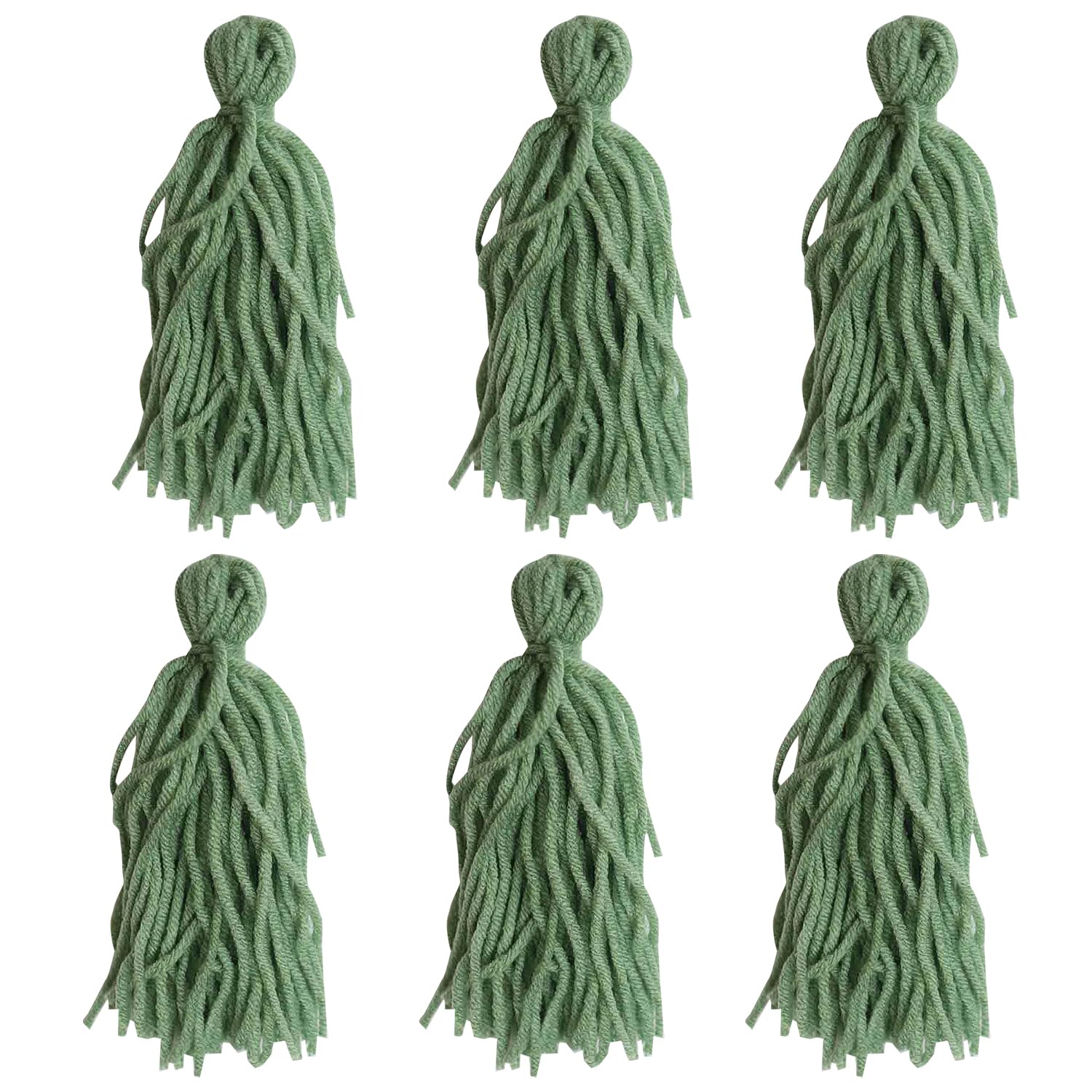 Bohue 6pcs Fish Spawning Mops Fish Breeding Grass Safe Baby Fish Hideout Decorative Grass Fish Tank Decorative Grass for Egg Laying