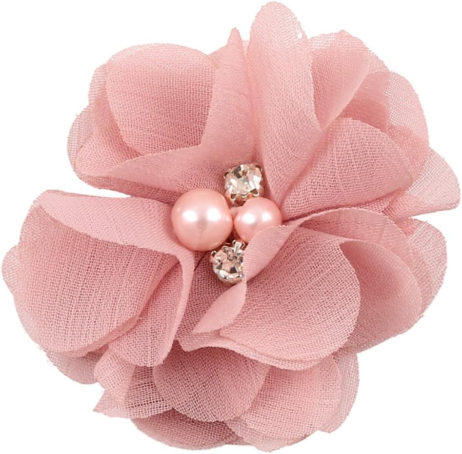 10 Pack Handmade Pearl Drill Flower Hair Clip