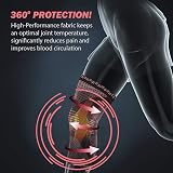POWERLIX Knee Support for Women Men Pink Medium Knee Brace Sleeve view 4