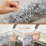 Kelursien Feather Duster Extendable Pole 100 Inch Microfiber Bendable Head view 5