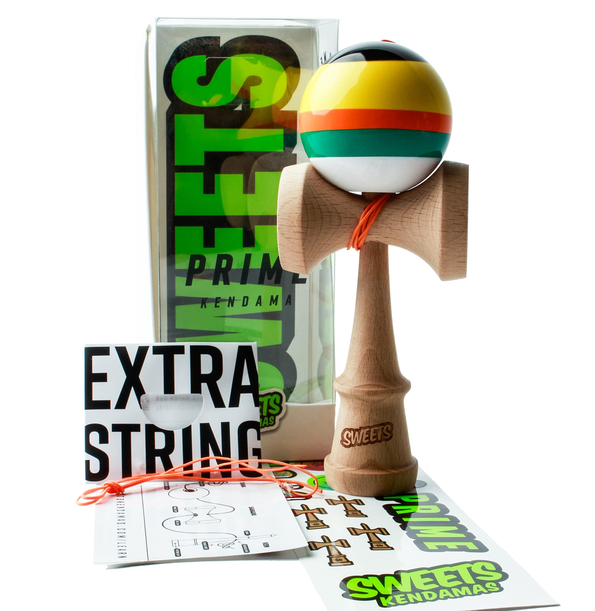 Sweets Prime 5 Stripe Poncho Kendama — image 1